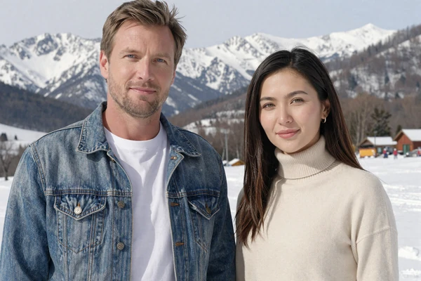Chris and Ainura couple from Canada and Kazakhstan success story