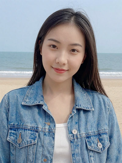 Vietnamese woman Vy from Da Nang with playful smile by the beach ready for dating