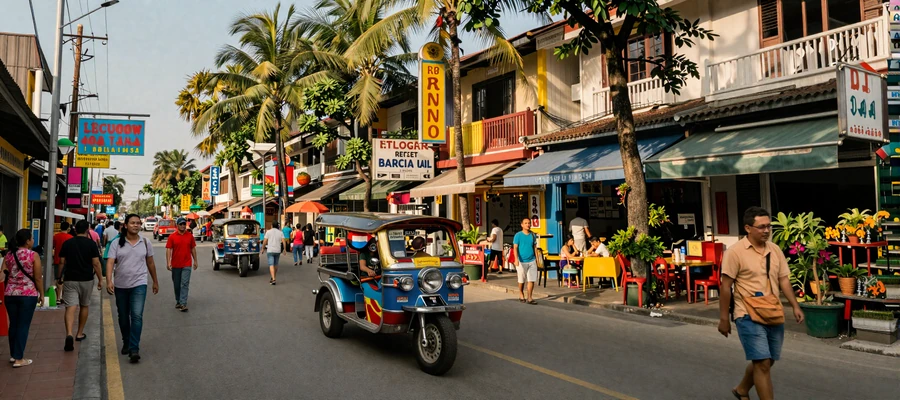Colorful Manila street scene with jeepneys representing vibrant Filipino urban culture