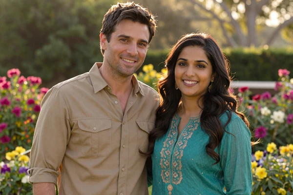 Brian and Priya international dating couple from Australia and India